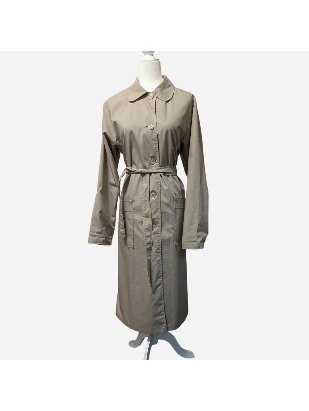 Vintage 1970s Blair Sand Trench Coat with Belt Size 14